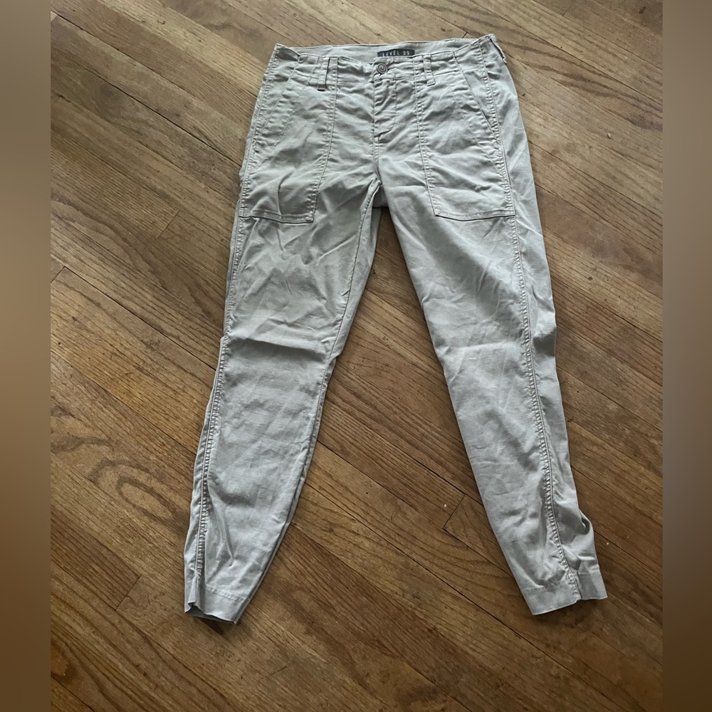 Level 99 Size 26 Khaki Straight Leg Pant Preowned